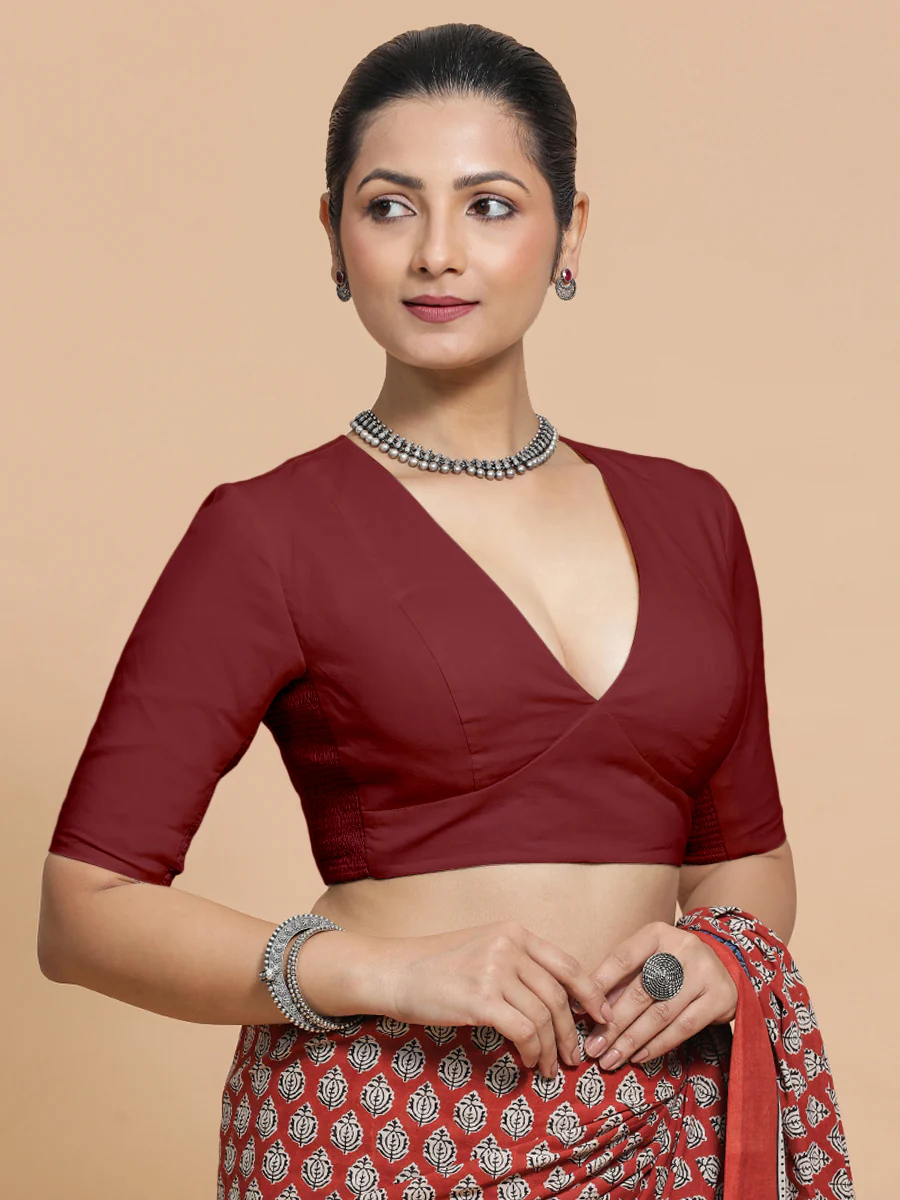 Binks_Saree-Blouse_MalikaCranberryRedRozaanaXS_1.webp
