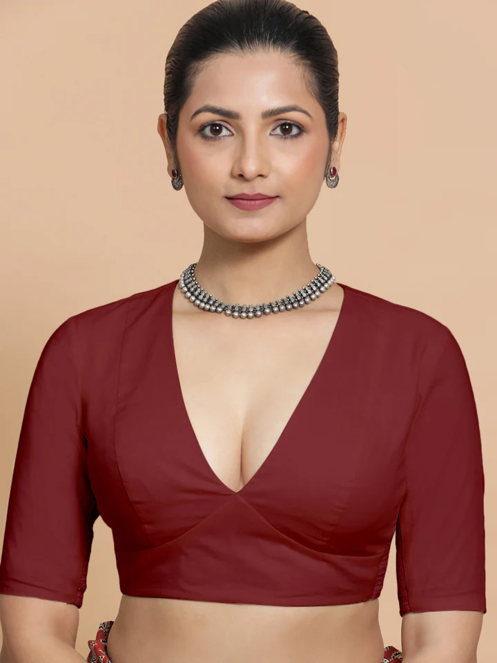 Binks_Saree-Blouse_MalikaCranberryRedRozaanaXS_7.webp