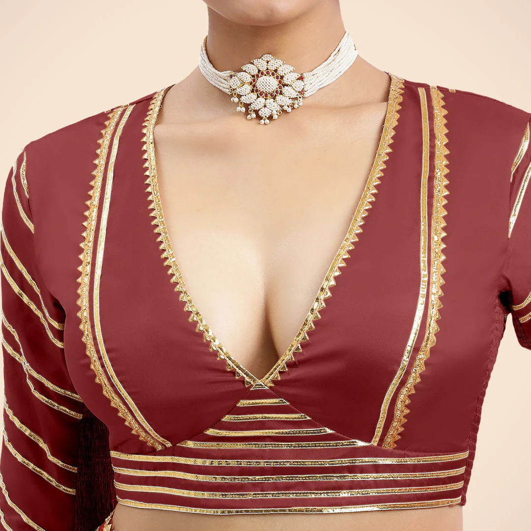 Binks_Saree-Blouse_NavyaAuburnRedTyohaarXS_11.webp