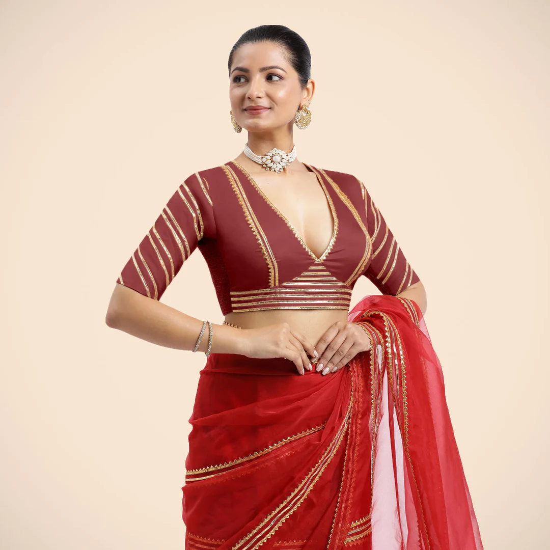 Binks_Saree-Blouse_NavyaAuburnRedTyohaarXS_2.webp
