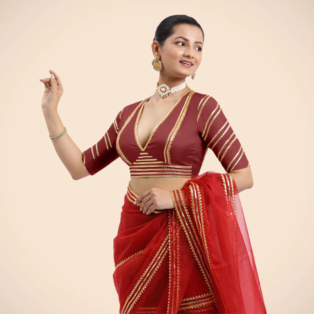Binks_Saree-Blouse_NavyaAuburnRedTyohaarXS_3.webp