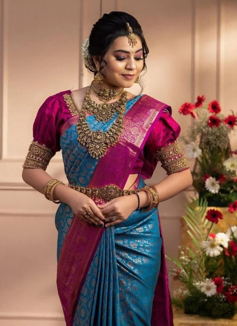 aqua-blue-litchi-silk-zari-jacquard-saree-a-classy-wear-sasprt28801-b.webp